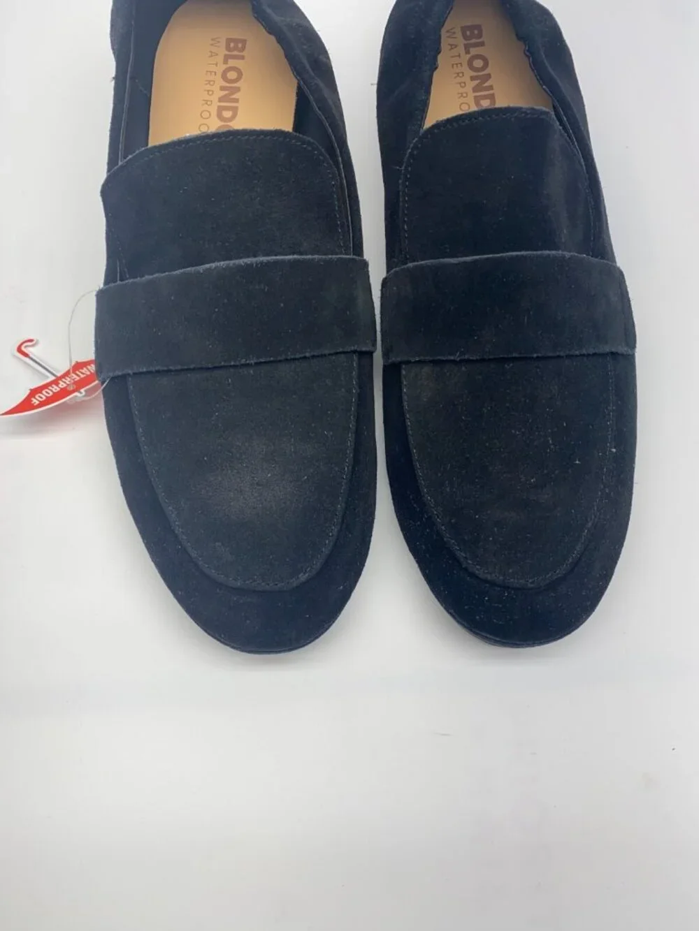 BLONDO Womens Britten Waterproof Loafer In Black Suede Sz 10